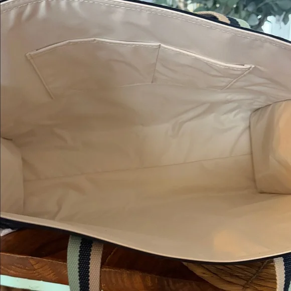 Spartina 449 Navy Tote with Sailboat and Stripes - Picture 2 of 3